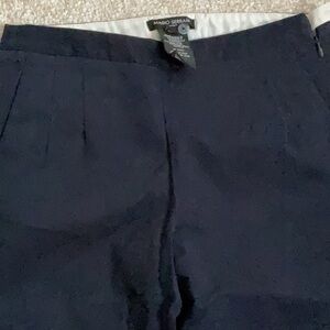 Mario Serrani classic blue dress pants with side zip.